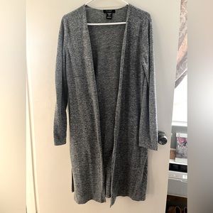 Size Large long gray cardigan